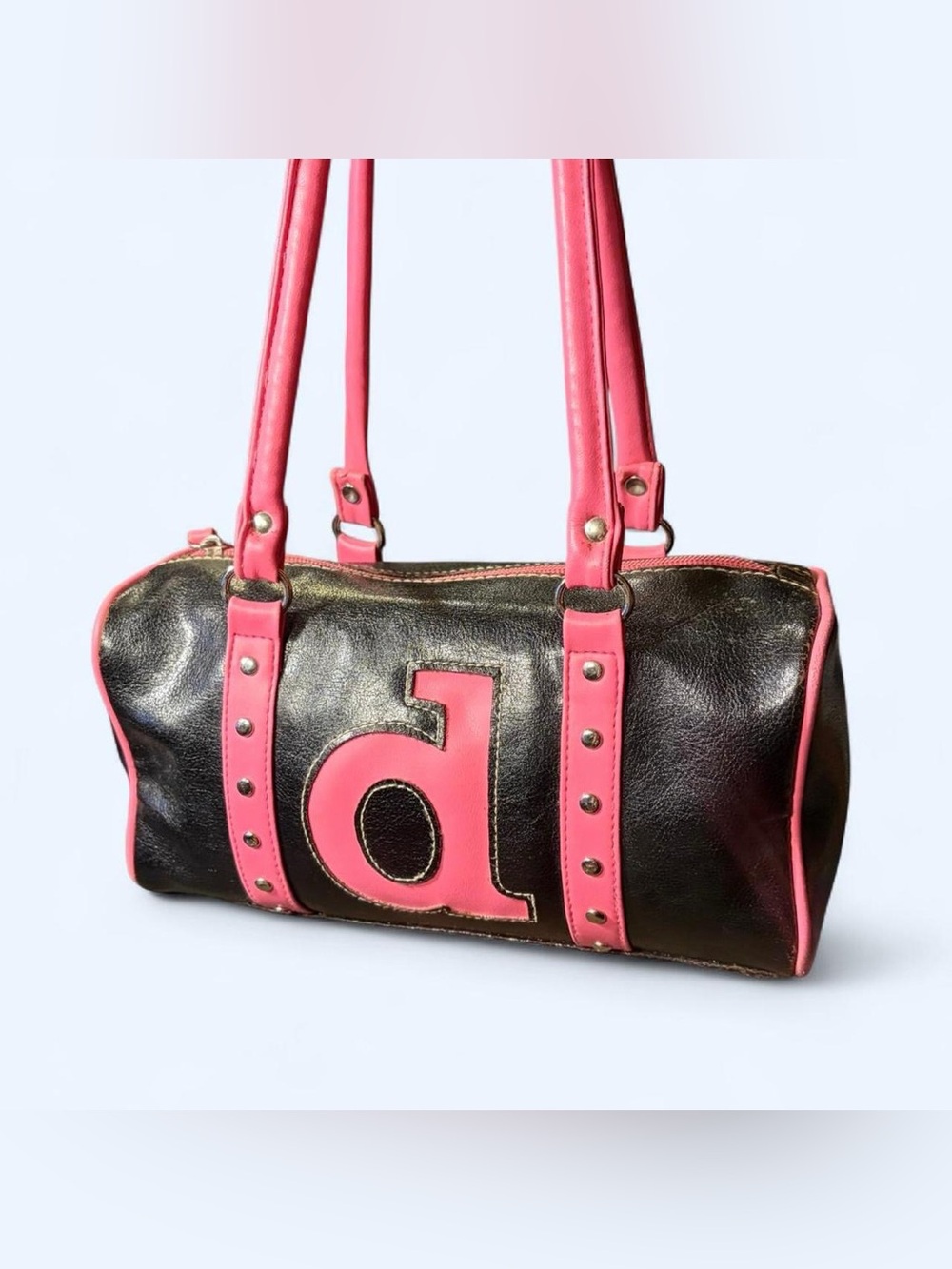 Y2K Black & Pink D Initial Bag!